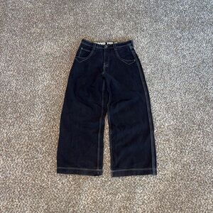 Black Wide-Leg Jeans